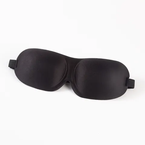 Masque de Sommeil 3D Minimaliste en Polyester Occultant Ergonomique Réglable Bande Élastique Souple Bandeau de Voyage Pour Femmes Hommes