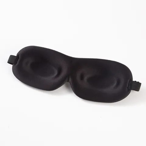Masque de Sommeil 3D Minimaliste en Polyester Occultant Ergonomique Réglable Bande Élastique Souple Bandeau de Voyage Pour Femmes Hommes