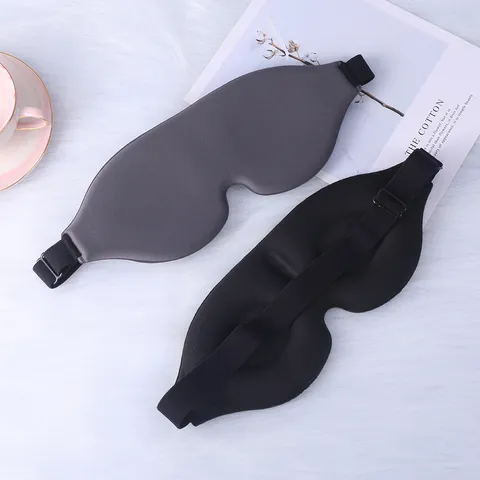 Antifaz para Dormir 3D Contorneado Poliéster Espuma Viscoelástica Oscurecimiento Transpirable Suave para Viajes Oficina Hombres Mujeres