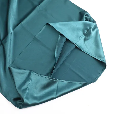 Imitation Satin Schlaf-Set Inklusive Kissenbezug Augenmaske Haube Haargummi Und Hitzefreier Lockenwickler Für Damen Reise Komfort Kit