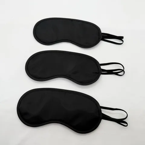 Blackout Eye Mask Breathable Polyester Sleep Mask With Elastic Strap For Travel Office Home Unisex Sleep Aid Shade