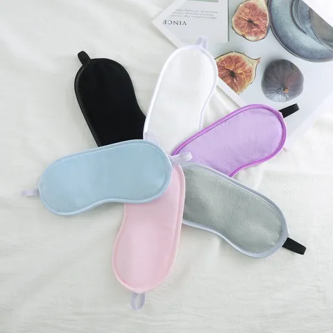 Máscara de Dormir Color Sólido Cristal Súper Suave Sombreado Venda Para Ojos Para Viajes Oficina Estudiante Transpirable Portátil
