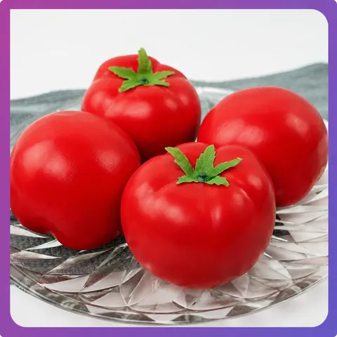 Artificial Foam Tomato Simulation Vegetable Model Fake Food Photography Prop Children Teaching Aid Home Decor Kitchen Display