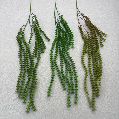 Artificial Fox Tail Plant Vine Hanging Greenery Fake Foliage For Indoor Wall Decor Wedding Party Garden Home Decoration