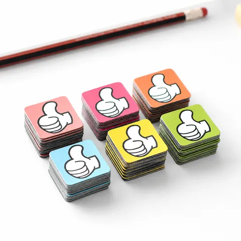 Colorful Thumb Magnetic Stickers Classroom Incentive Rewards Refrigerator Magnets For Teaching Office School Supplies