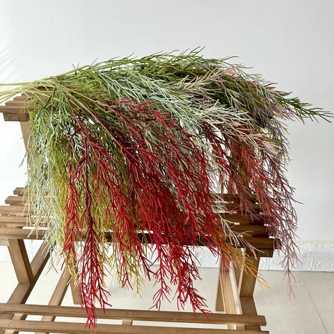 Artificial Jade Ribbon Grass Simulation Greenery Stem For Wedding Floral Home Room Decor Landscape Arrangement