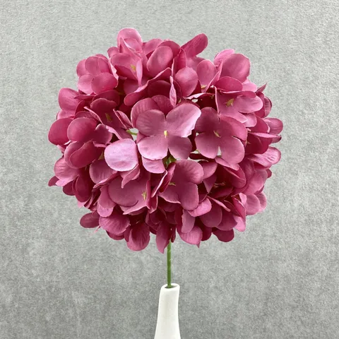 Artificial Hydrangea Flowers Single Stem Silk Fake Hydrangeas For Wedding Home Decor Party Floral Arrangement Props