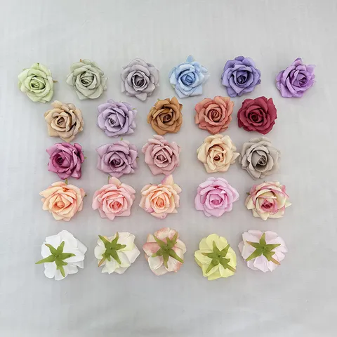 Artificial Silk Rose Flower Heads Bulk Fake Flowers For Wedding Arch Home Decor Party DIY Craft Floral Arrangements