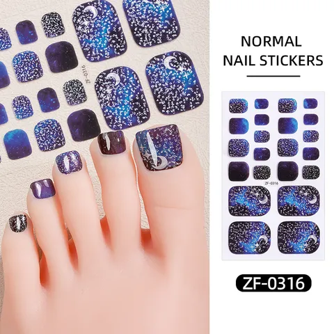 Pegatinas de Uñas de los Pies de Graduado de Cielo Estrellado de Verano Estrella Luna Graduado Playa Envolturas de Arte de Uñas de los Pies Calcomanías de Manicura para Mujeres
