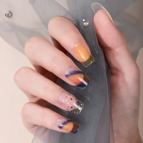 Waterproof Nail Polish Wraps Korean Japanese Style Full Cover Nail Stickers Artistic Abstract Design Manicure Decals