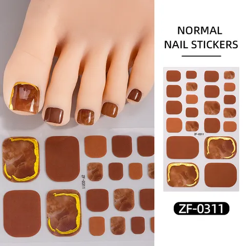 Involucri per Smalto per Unghie dei Piedi Estivi Doratura Glitter a Pois Ragazza Carina Adesivi per Nail Art delle Dita dei Piedi Adesivi per Unghie Giornalieri