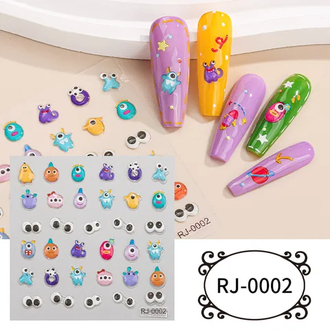 5D Soft Gel Nail Stickers Laser Embossed Butterfly Floral INS Style Nail Art Decals For Women DIY Manicure
