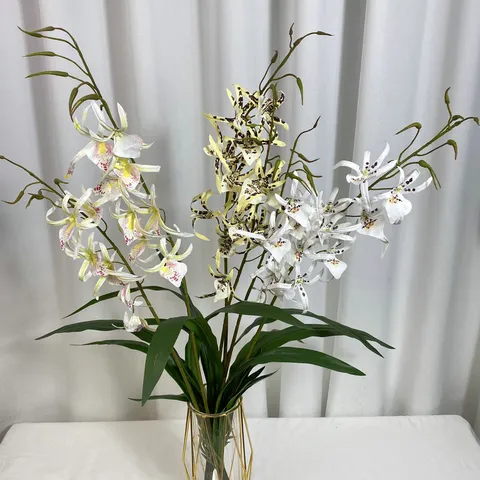Artificial Spider Orchid Flower 3D Print Realistic Silk Orchid Branch For Home Hotel Wedding Decor