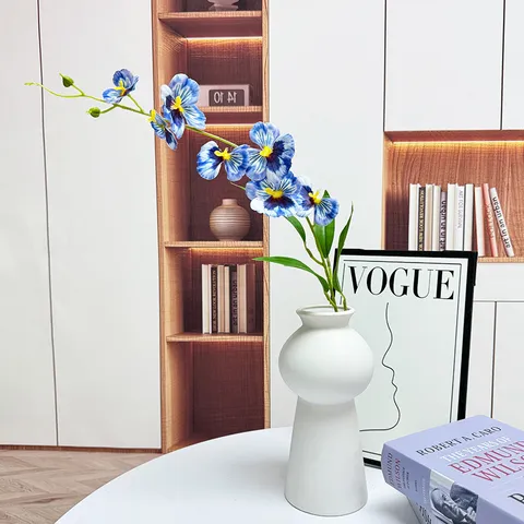Artificial Phalaenopsis Orchid Silk Flower Branch Home Living Room Wedding Party Photography Prop Floral Decoration