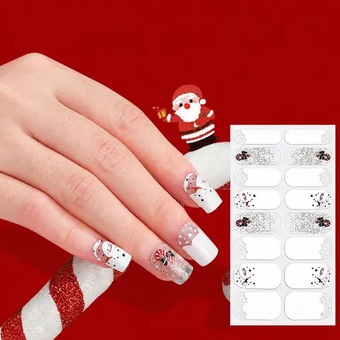 Weihnachten Nagelaufkleber Schneeflocke Weihnachtsbaum Nagellackfolie Abziehbilder Für Frauen Mädchen Nail Art Dekoration