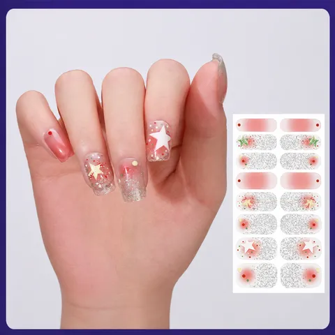 Weihnachten Nagelaufkleber Schneeflocke Weihnachtsbaum Nagellackfolie Abziehbilder Für Frauen Mädchen Nail Art Dekoration