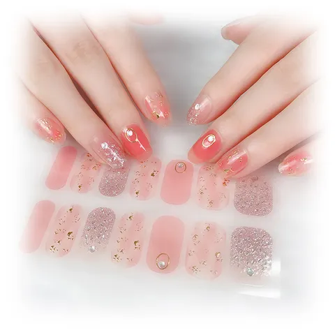 Tiras de Esmalte de Uñas Impermeables Cobertura Completa Pegatinas Adhesivas para Uñas Estilo Ins Floral Mariposa Strass Calcomanías de Arte de Uñas Para Mujeres