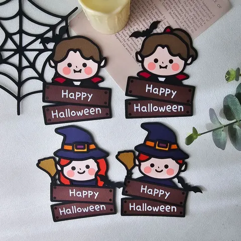 Adornos para Tarta de Halloween Calabaza Fantasma Fiesta Decoraciones Cake Toppers Cupcake Toppers