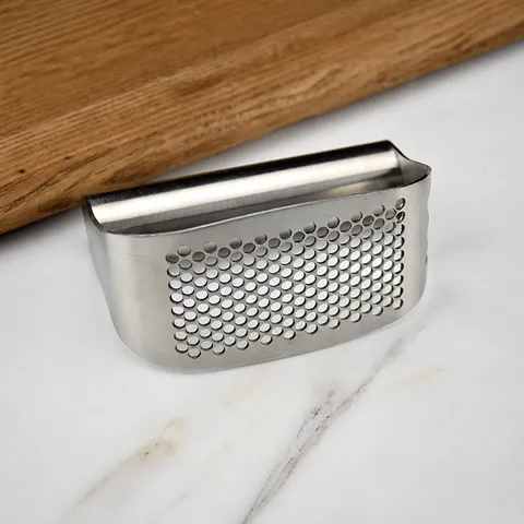Stainless Steel Manual Garlic Press Kitchen Tool Garlic Mincer Effortless Crusher Ginger Mashing Device