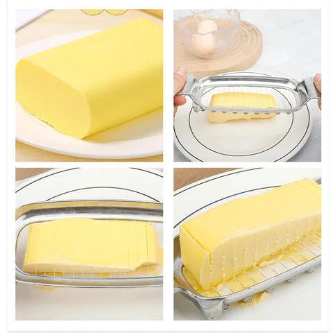 Tranche-Fromage en Aluminium Coupe-Fil à Beurre Foie Gras Diviseur Ustensile de Cuisine Gadget de Fil de Coupe en Acier Inoxydable