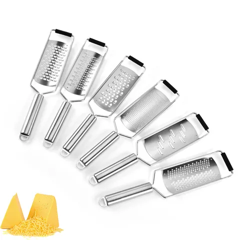 Stainless Steel Cheese Grater Multi-Functional Ginger Grater Dual-Use Peeler Kitchen Grater Tool Food Shredder Slicer