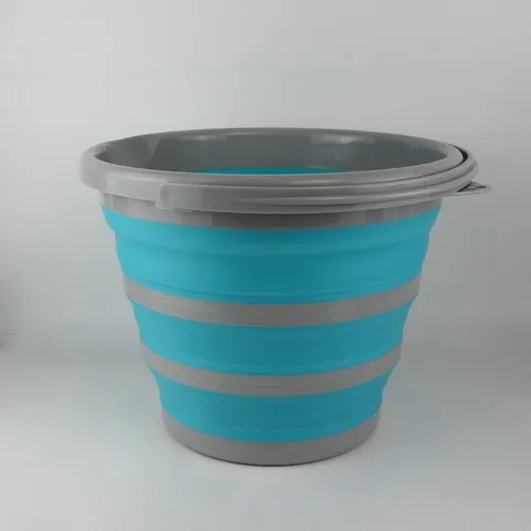 Seau Pliant Portable Pêche en Plein Air Stockage de Voiture Télescopique Seau à Eau pour Camping Voyage Nettoyage de Maison
