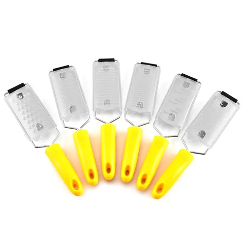 Stainless Steel Cheese Grater Lemon Zester Multi-functional Kitchen Tool with Plastic Handle for Ginger Vegetable