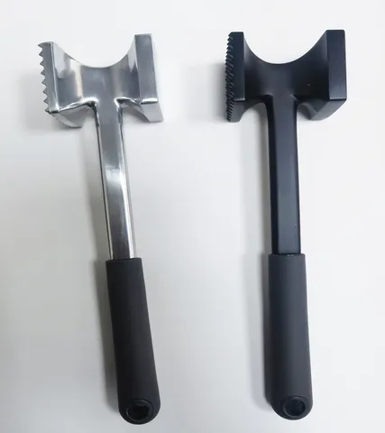 Marteau à Viande en Alliage d'Aluminium Maillet à Viande Double Face Pilon à Steak Robuste Outil de Cuisine