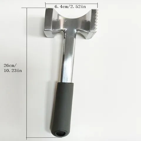 Marteau à Viande en Alliage d'Aluminium Maillet à Viande Double Face Pilon à Steak Robuste Outil de Cuisine