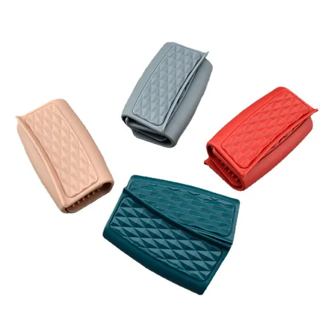 Porte-Casserole en Silicone Texturé Diamant Isolation Thermique Clip Anti-Brûlure Gant de Four Micro-Ondes Outil de Cuisine