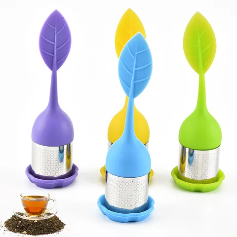 Infuseur à Thé en Silicone Plante Créative Feuille Bonhomme de Neige Arbre de Noël Filtre à Thé en Vrac Accessoires de Cuisine