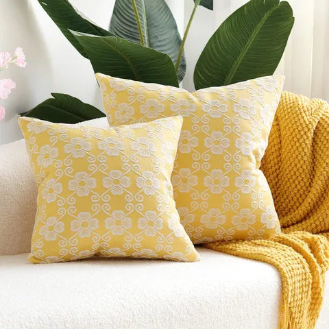 Moderno Minimalista Trifoglio Jacquard Federa per Cuscino Copricuscino Decorativo per Divano Soggiorno Decorazioni per la Casa