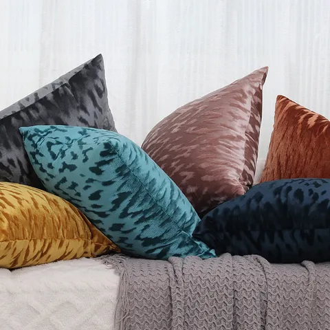 Moderno Minimalista Velluto Tessuto Federa Cuscino Tinta Unita Decorativo Copricuscino Per Soggiorno Divano Decorazioni Casa
