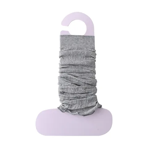 Damen Frühling Sommer Dünne Gestrickte Stulpen Einfaarbig Rautenmuster Japanischer Trend JK Slouch Socken Hohe Waden Socken