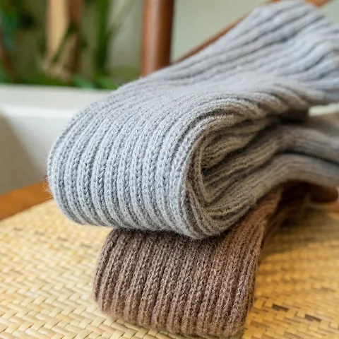 Japanese Y2K Style Solid Color Stirrup Leg Warmers Women Autumn Winter Knit Cuffs Casual Stretchy Long Boot Socks