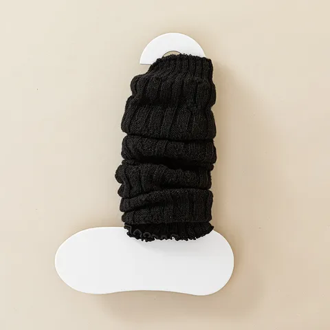 Calentadores de Piernas de Punto Espesados Cálidos de Invierno para Mujer Estilo Japonés JK Calcetines Apilables Y2K Slouchy Boot Cuffs