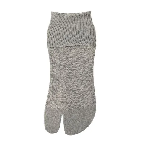 Calcetines de Dedo Separado para Mujer Transpirable Malla Nailon Media Pantorrilla Color Sólido Casual Diario Estilo Japonés