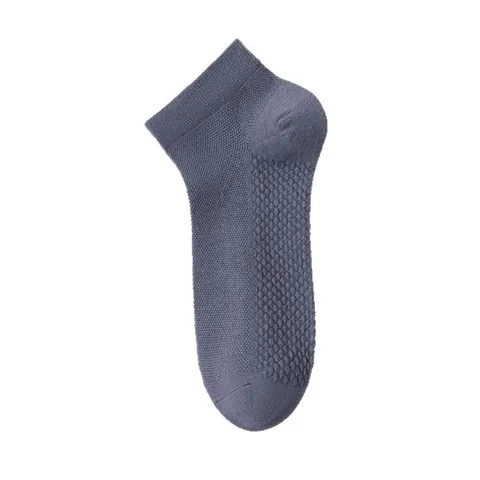 Calcetines Cortos de Pura Algodón para Hombre Verano Transpirable Malla Absorbente de Sudor Calcetines Casuales