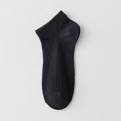 Damen Reine Baumwolle Kurze Knöchelsocken Atmungsaktiv Mesh Sommer Dünn Einfarbig Lässig Unsichtbare Socken Täglich