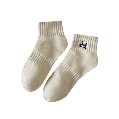 Calcetines Cortos de Panda Lindos para Mujer Algodón Transpirable Calcetines Deportivos Casuales Cómodos