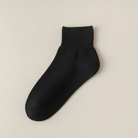 Calcetines de Tubo Media Pantorrilla de Color Sólido Casual para Mujer Calcetines de Algodón Ligeros y Transpirables Uso Diario Suaves