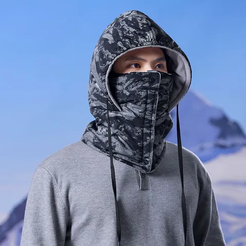 Winter Warm Trapper Hat Windproof Ski Mask Bomber Hat Thickened Ear Flap Cap For Men Women