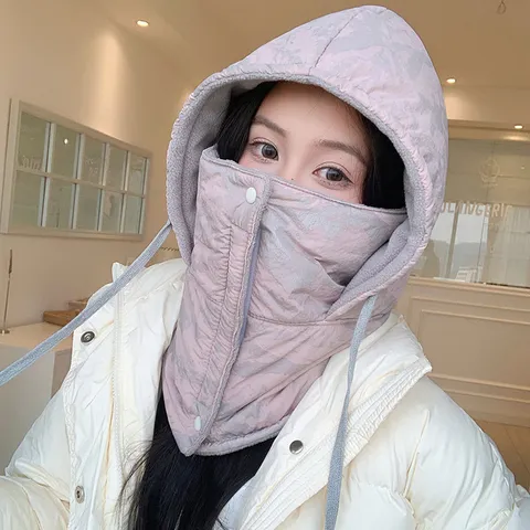 Winter Warm Trapper Hat Windproof Ski Mask Bomber Hat Thickened Ear Flap Cap For Men Women