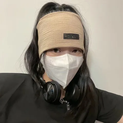 Hoge Elasticiteit Sport Hoofdband Gebreid Warm Mutsen Pet Voor Dames Heren Mode Effen Kleur Hoofdwikkel Haar Accessoires
