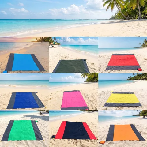 Outdoor Wasserdichte Tragbare Faltbare Picknickmatte Zweifarbige Camping Strandmatte Feuchtigkeitsbeständige Decke