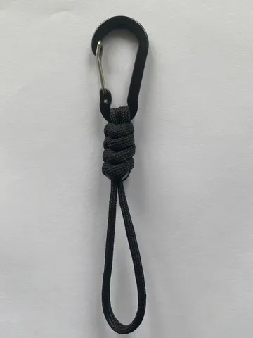 Outdoor 7-Core Parachute Cord Lanyard With Mountaineering Buckle Color-Blocking Anti-Lost Bag Accessories Hanging Rope