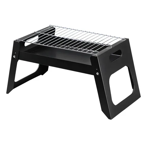 Grille de Barbecue au Charbon Pliable Portable Poêle de Camping en Plein Air en Métal pour Fête de Famille