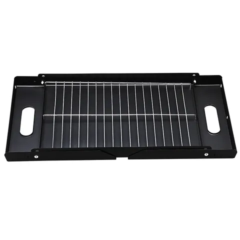 Grille de Barbecue au Charbon Pliable Portable Poêle de Camping en Plein Air en Métal pour Fête de Famille