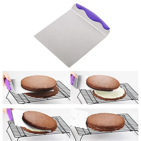 Edelstahl Kuchenheber Spatel Mit TPR Griff Kuchen Transfer Werkzeug Für Backen Küche Kochen