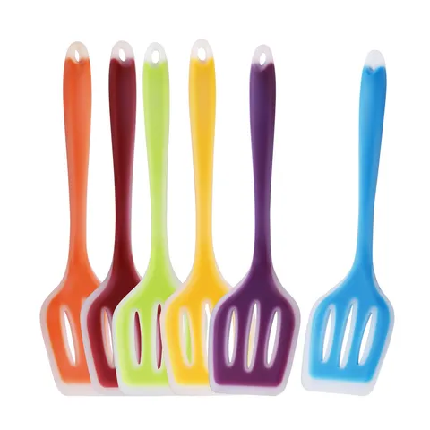 Translucent Silicone Cooking Spatula Non Stick Heat Resistant Kitchen Turner Utensil For Home Baking And Cooking